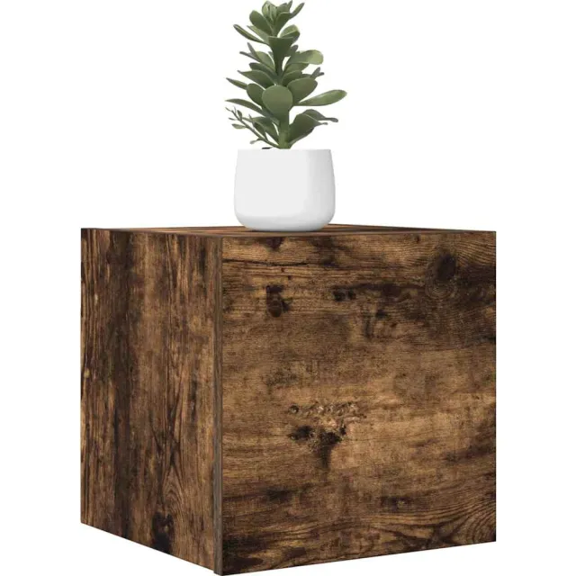 vidaXL Tv-wandmeubelen 2 st 30,5x30x30 cm gerookt eikenkleurig Bruin
