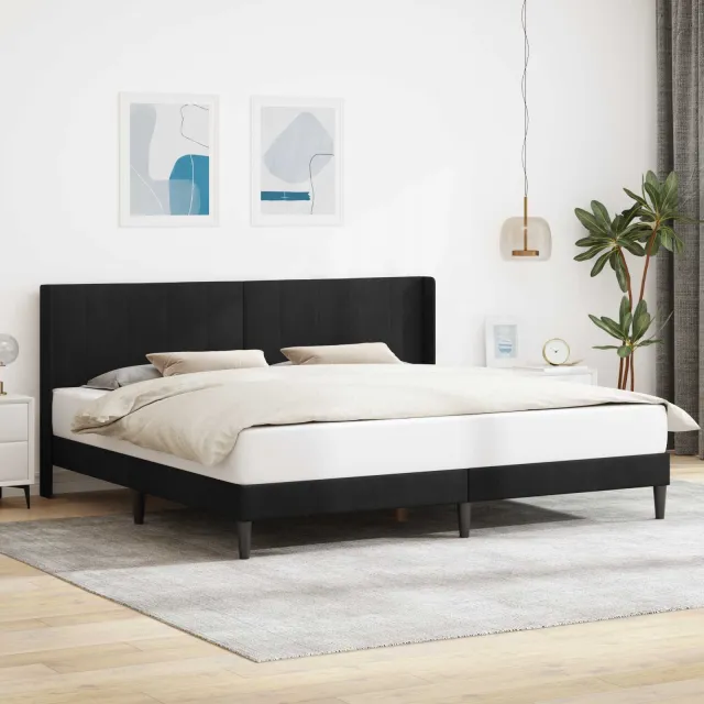 vidaXL Bedframe Zwart 180 x 200 cm Fluweel