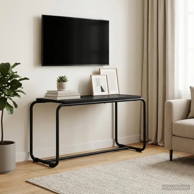 vidaXL TV-standaard 80 x 35.5 x 42 cm Zwart eiken Bewerkt hout