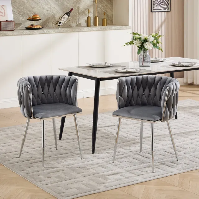 VVBV Kaptafel 55x48x75 cm – Kaptafel – Modern Design – Metalen Frame – Voor Woonkamer – stof – Grijs