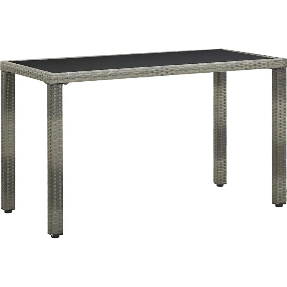 vidaXL 5-delige Tuinset met kussens poly rattan grijs, foto 4