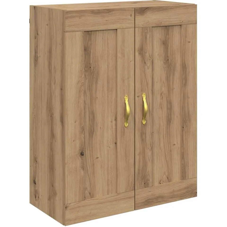 vidaXL Wandkast Artisan Eiken 69,5 x 34 x 90 cm Bewerkt hout, foto 3