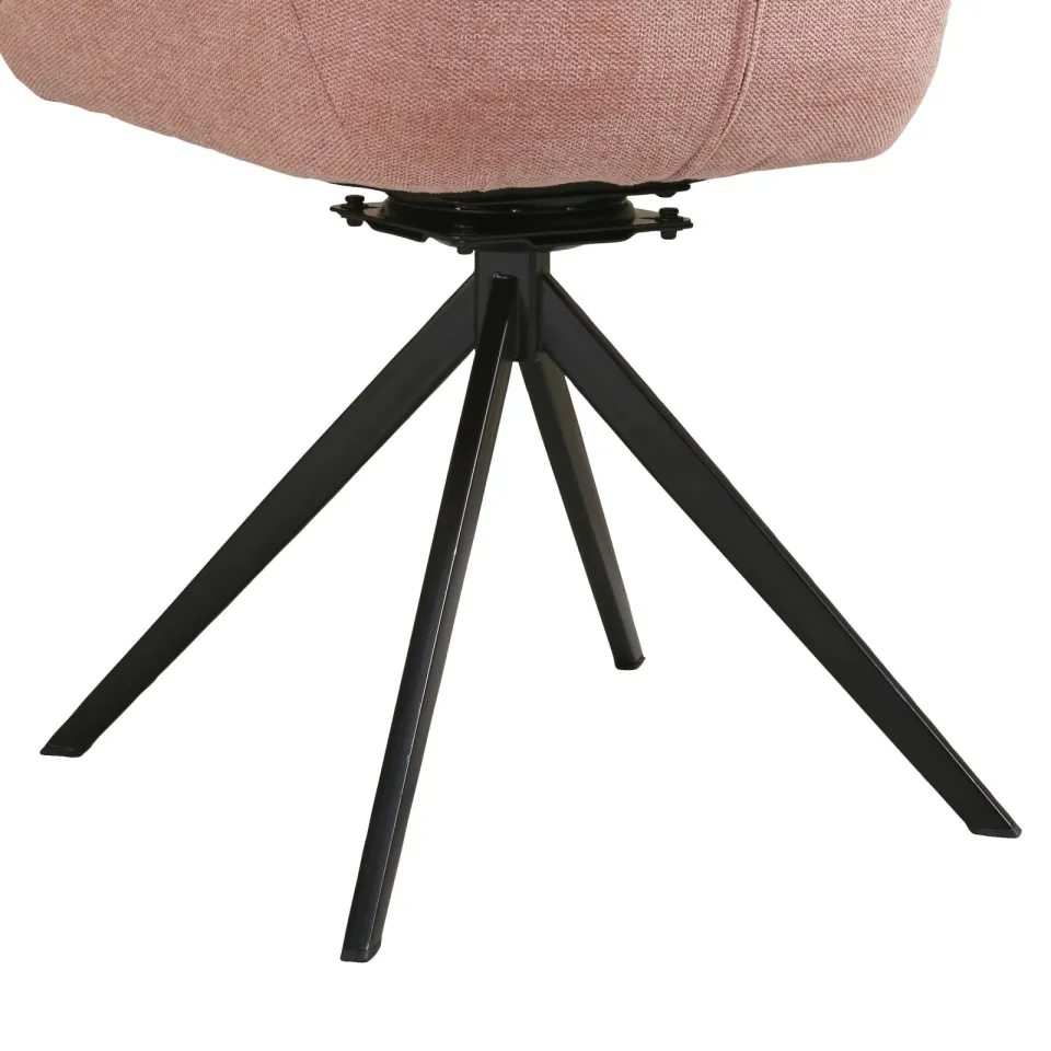 NOUS Living eetkamerstoel Loren roze, foto 7