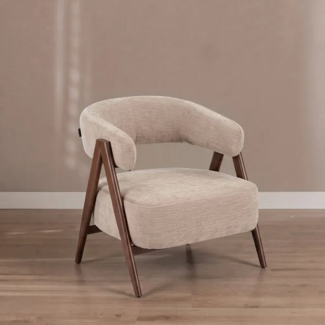 Bronx71 Fauteuil Yasmin velvet beige