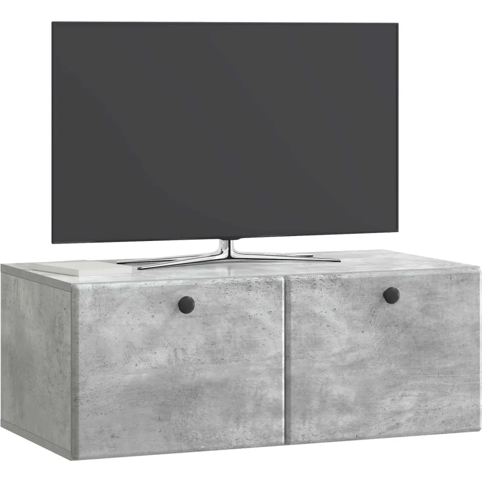 vidaXL Wandbeugel TV-kast 78,5 x 41 x 30 cm Betongrijs Bewerkt hout