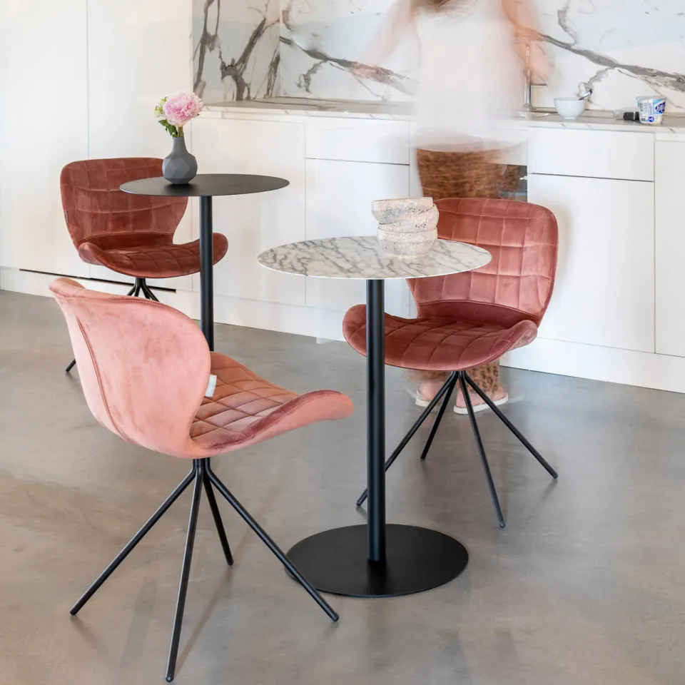 Zuiver ronde bistro tafel Snow Ø 57 zwart, foto 2
