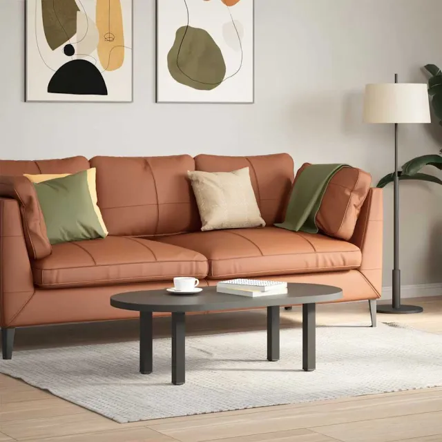 vidaXL Salontafelpoten 4 st 42-44 cm staal antraciet Anthraciet