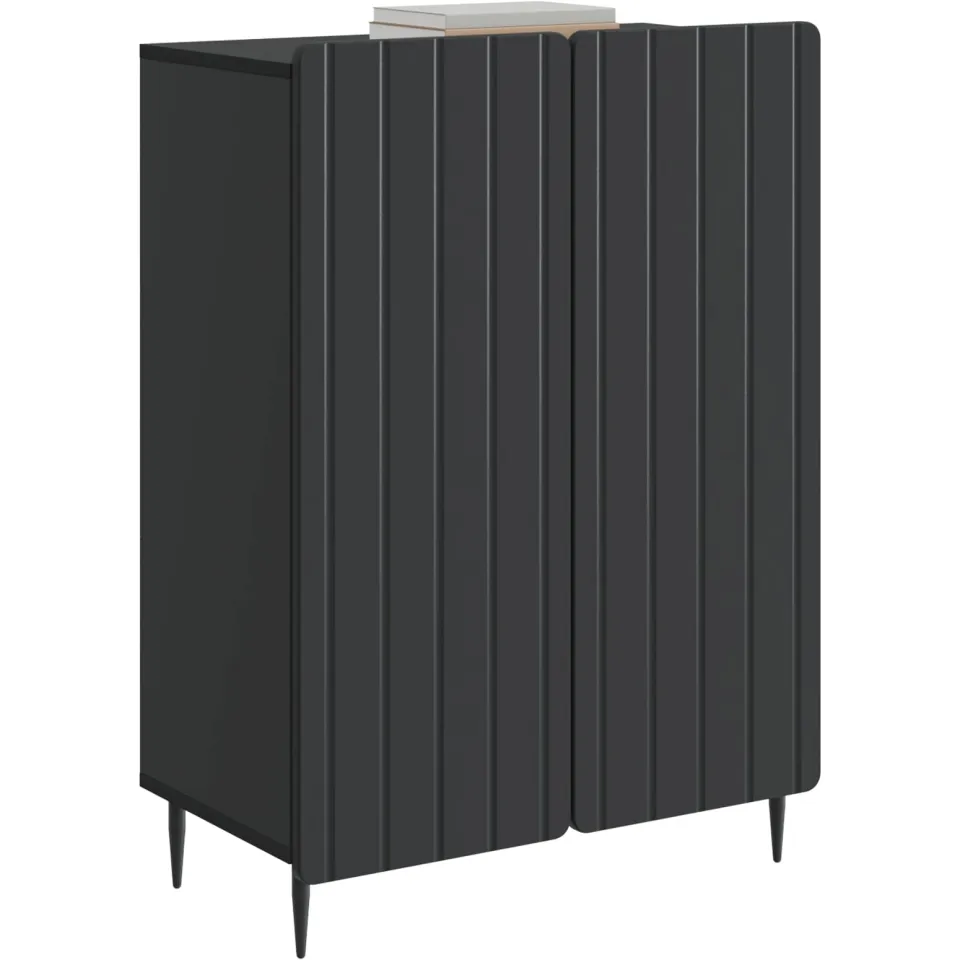 vidaXL Dressoir Zwart 66 x 34,5 x 92 cm Bewerkt hout