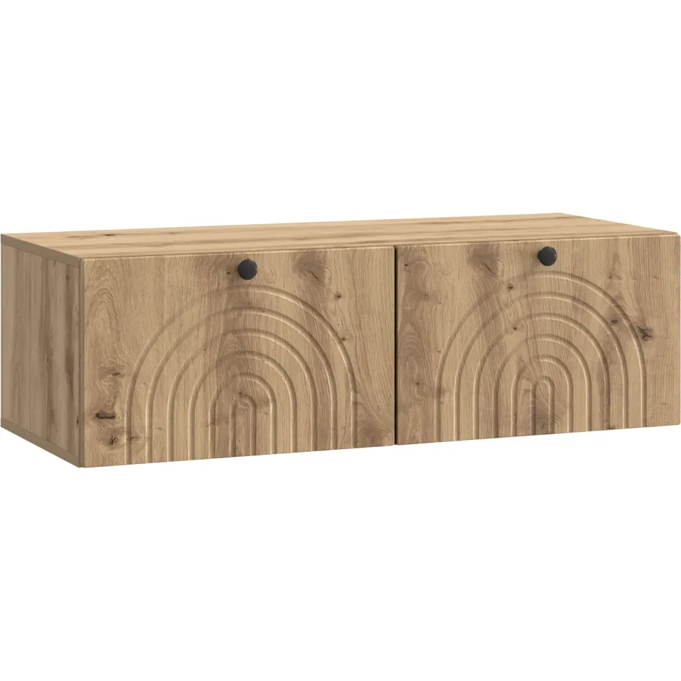 vidaXL Wandbeugel TV-kast 99 x 41 x 30 cm Artisanaal eiken, foto 3