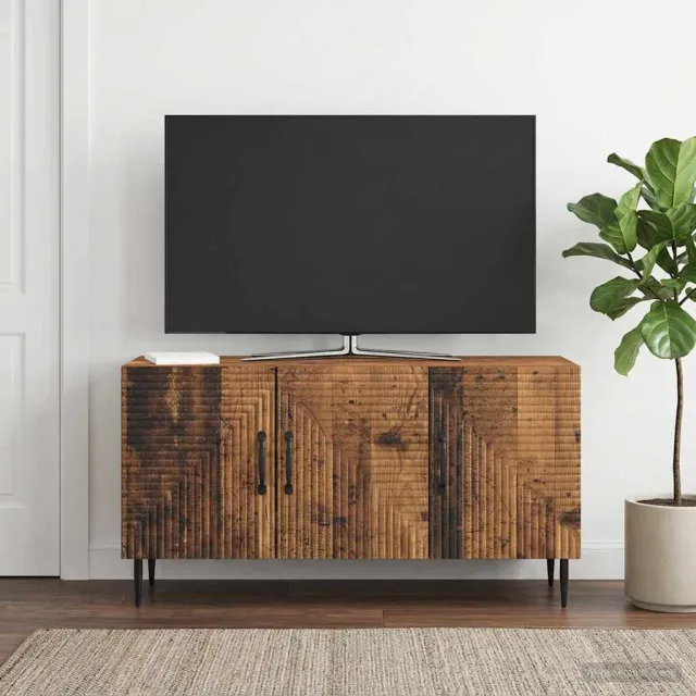vidaXL TV-kast Oud hout 99 x 34,5 x 50 cm Bewerkt hout Bruin