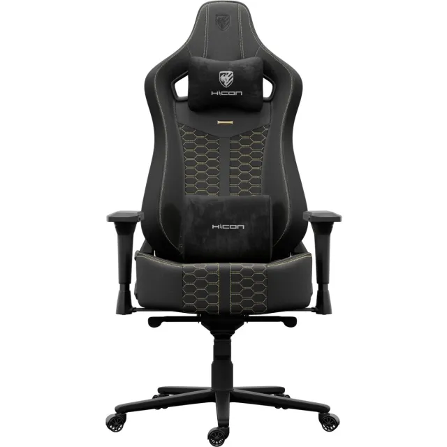 HICON Ergonomische Bureaustoel - Legend Serie Legenda - Kunstleren - Directiestoel met 4D Armleuningen & Verstelbare Lendensteun - Zwart