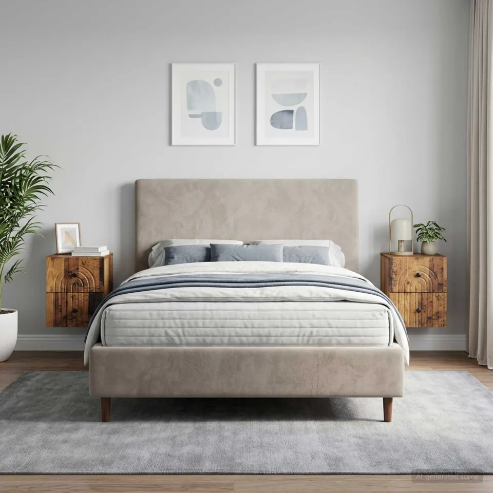 vidaXL Wandbeugel Bedkast 2 st Oud hout 33 x 34,5 x 40 cm Bewerkt hout bruin, foto 4