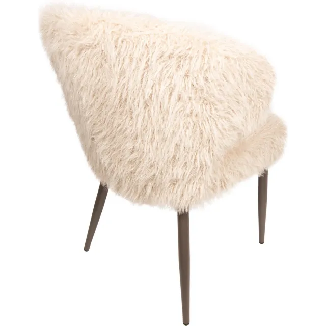 PTMD Eetkamerstoel Ares - Beige - 61x61x83cm