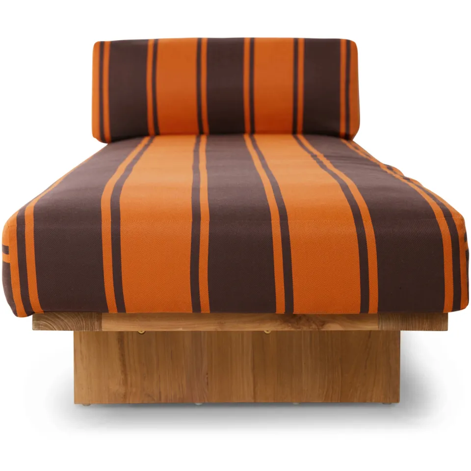 HKLIVING ligbed buiten teak retro