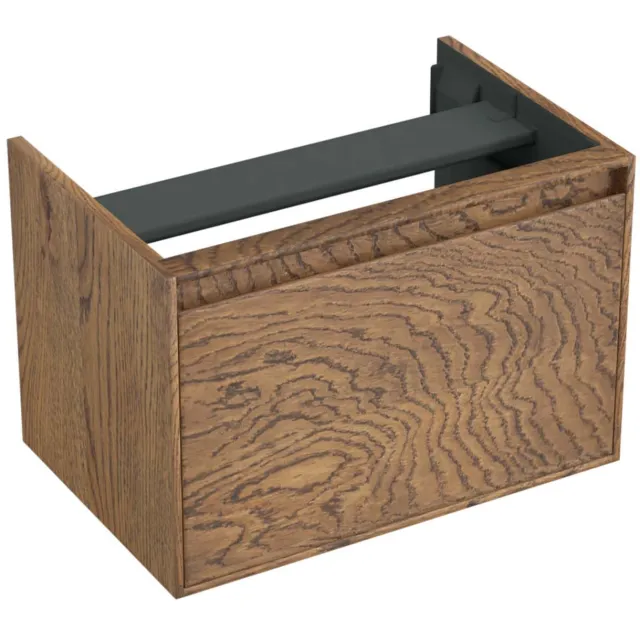 Forzalaqua Onderkast Forzalaqua Reno 59.5x39.5x40 Cm 1 La Softclose Eiken Castle Brown Bruin