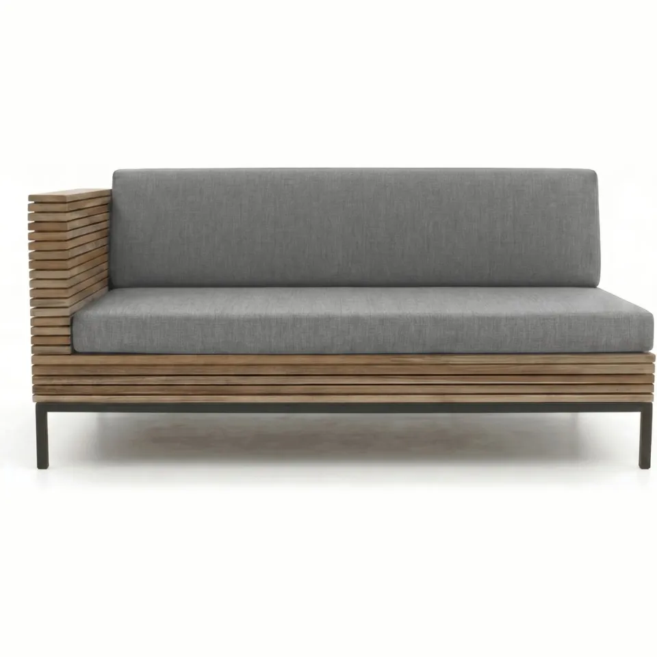 ROUGH Furniture ROUGH-D hoek loungeset 4-delig 5-zits bruin, foto 3