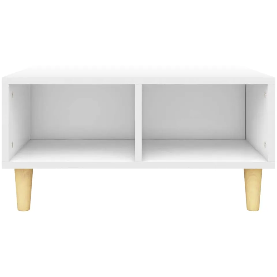 vidaXL Salontafel 60x60x30 cm bewerkt hout wit