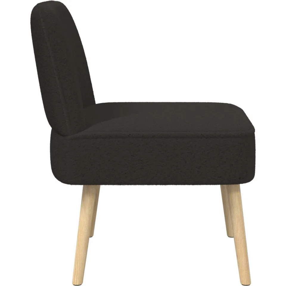 vidaXL Slipper Stoel Zwart, foto 4