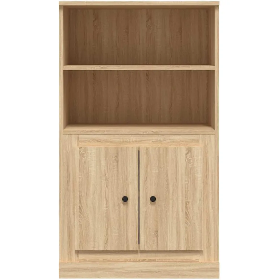 vidaXL Hoge kast 60x35,5x103,5 cm bewerkt hout sonoma eikenkleurig, foto 4