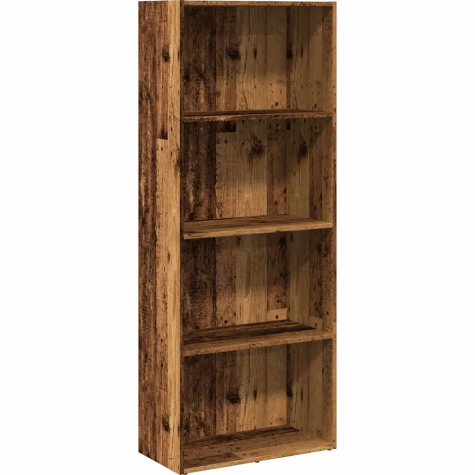 vidaXL Boekenkast 60x30x152 cm bewerkt hout oud houtkleurig bruin, foto 3