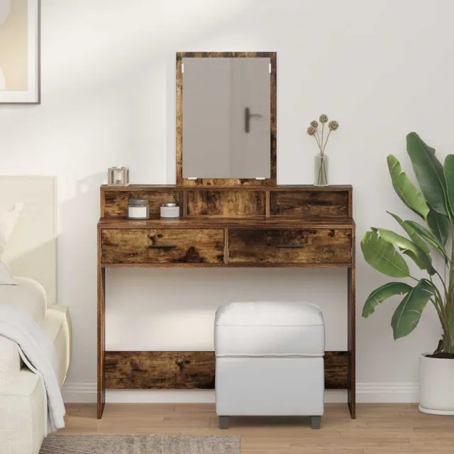 vidaXL Plafondtafel Gerookt eiken 100 x 41 x 140 cm Bewerkt hout, foto 2