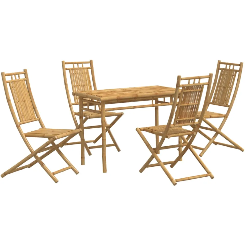 vidaXL 5-delige Tuinset bamboe bruin, foto 3