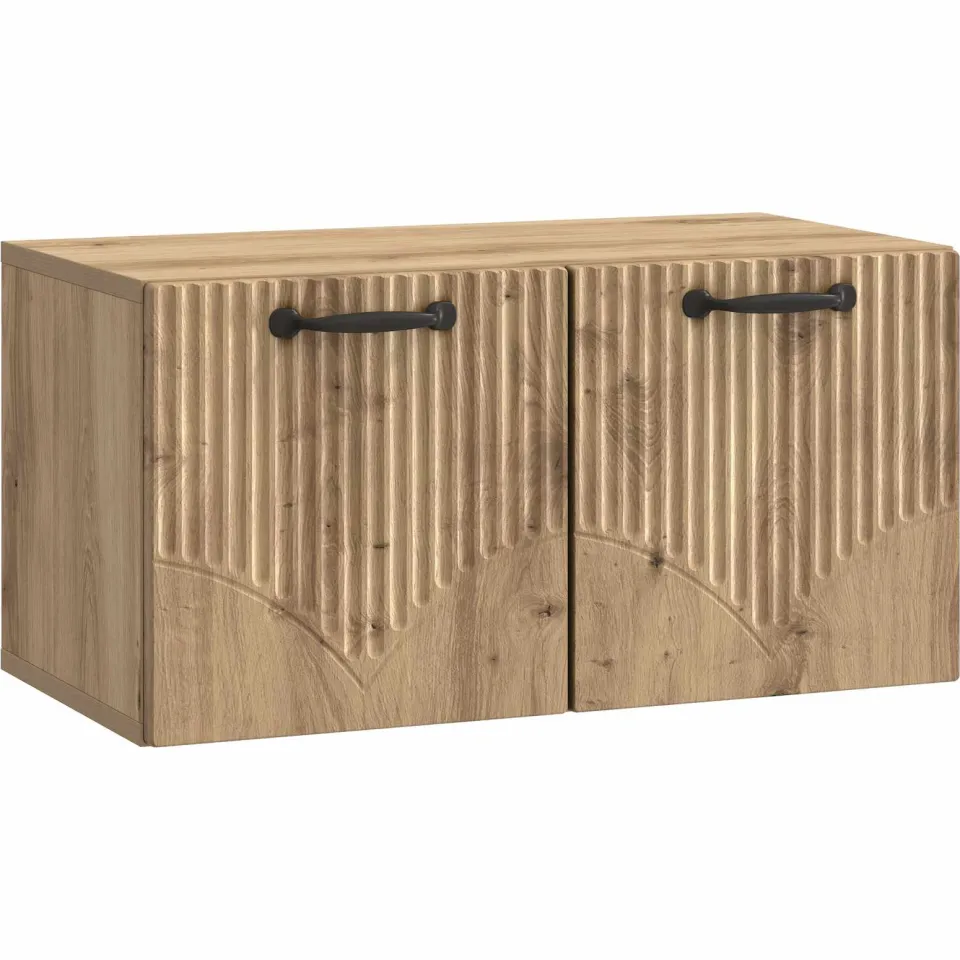 vidaXL Wandbeugel TV-kast 59,5 x 31 x 30 cm Artisanaal eiken, foto 3