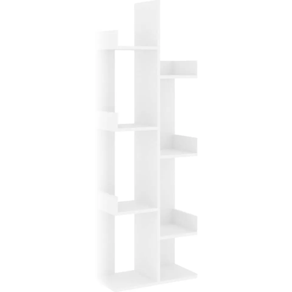 vidaXL Boekenkast 48x25,5x140 cm bewerkt hout wit