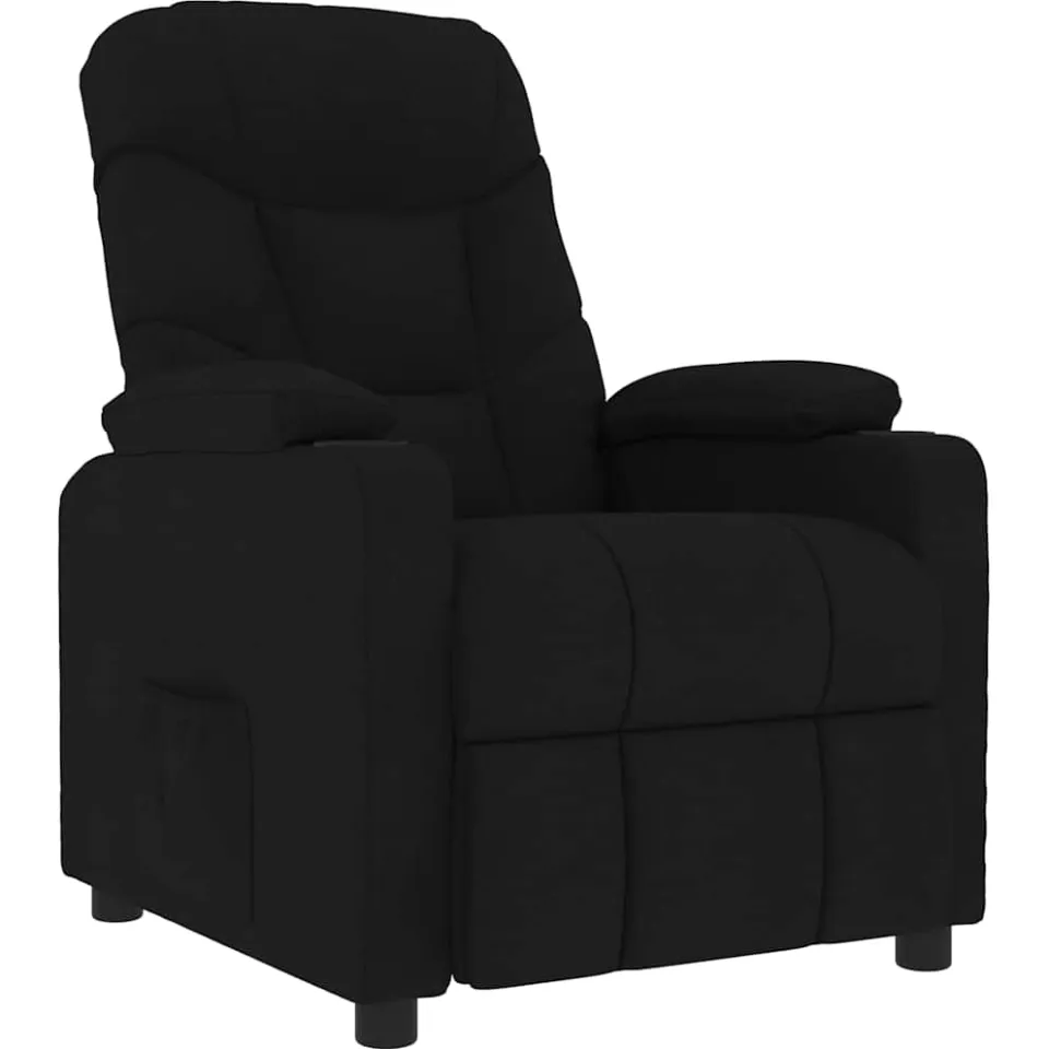 vidaXL Massagestoel stof zwart, foto 3