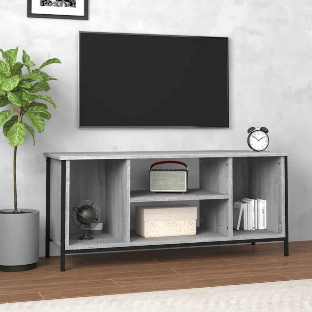 vidaXL Tv-meubel 102x35x45 cm bewerkt hout grijs sonoma eikenkleurig, foto 2