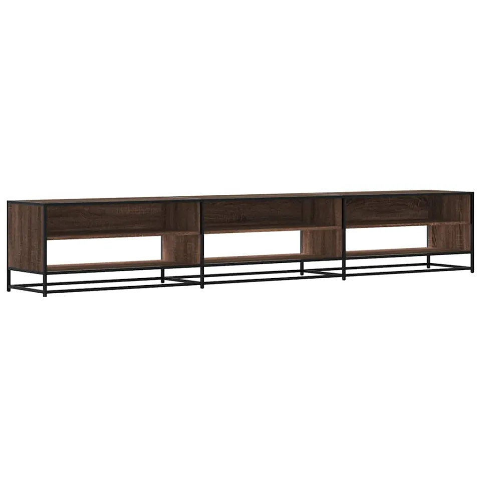 vidaXL Tv-meubel 270x40x46 cm bewerkt hout bruin eikenkleurig, foto 3