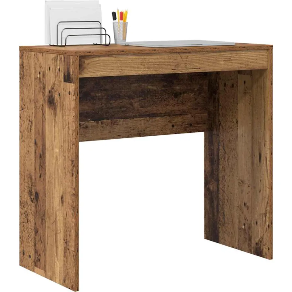 vidaXL Bureau Oudhout 80 x 40 x 76 cm Bruin