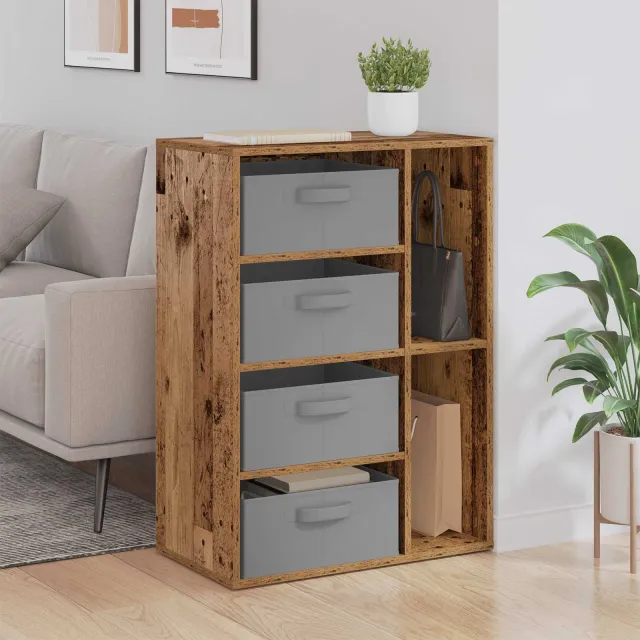 vidaXL Dressoir Oud hout 60 x 33,5 x 84 cm Bruin