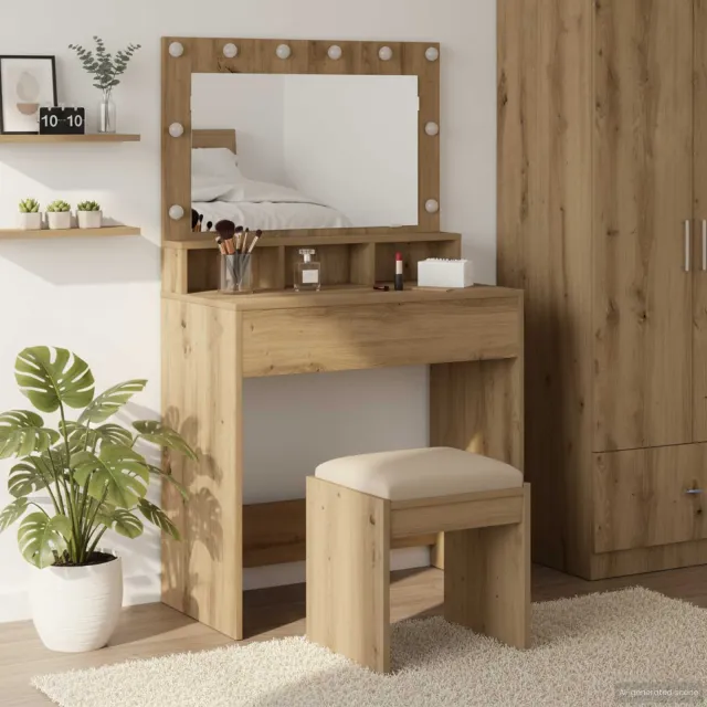 vidaXL Plafondtafel Artisan Eiken 75,5 x 41 x 135 cm Bewerkt hout, foto 2
