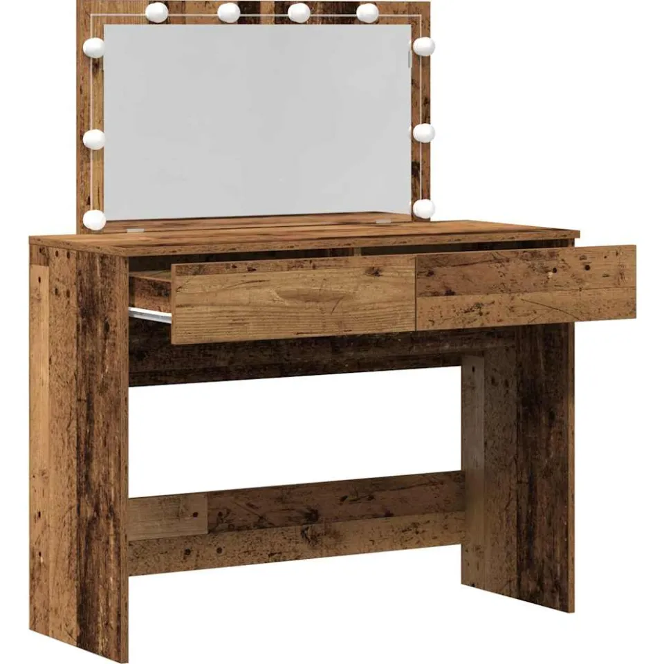 vidaXL Plafondtafel Oudhout 100 x 40 x 120 cm Bewerkt hout bruin, foto 3