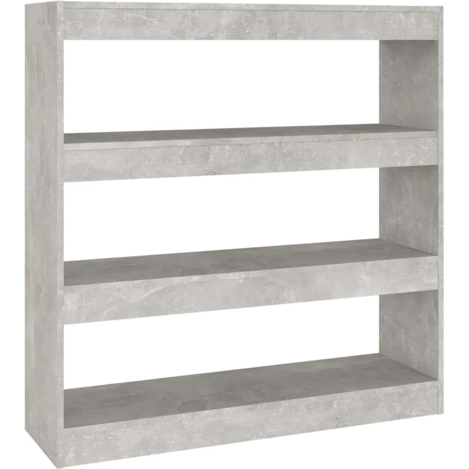 vidaXL Boekenkast/kamerscherm 100x30x103 cm betongrijs