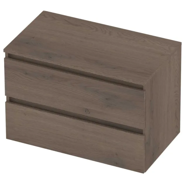 Basic-Line Deck 46 Badmeubelset Greeploos 80x46x58 cm Dusk Oak Eiken