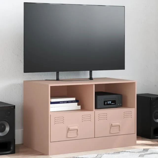 vidaXL Tv-meubel 67x39x44 cm staal roze, foto 2