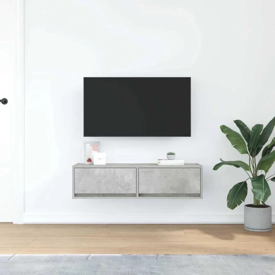 vidaXL TV-kast 100 x 31 x 25,5 cm Betongrijs Bewerkt hout grijs, foto 3