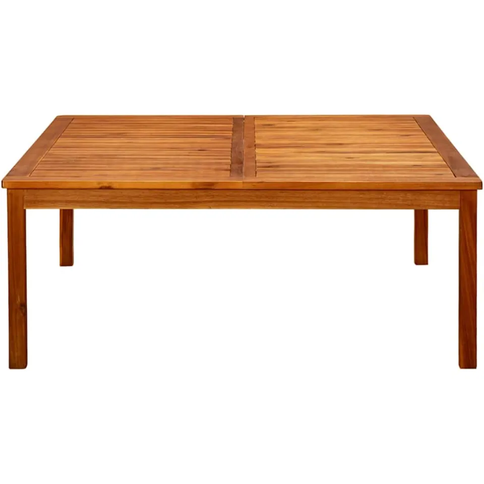 vidaXL Tuintafel 110x110x45 cm massief acaciahout bruin, foto 2