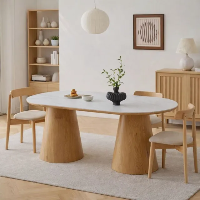 Milton & Oldbrook Eettafel 200 cm Elvas Marmerlook Wit