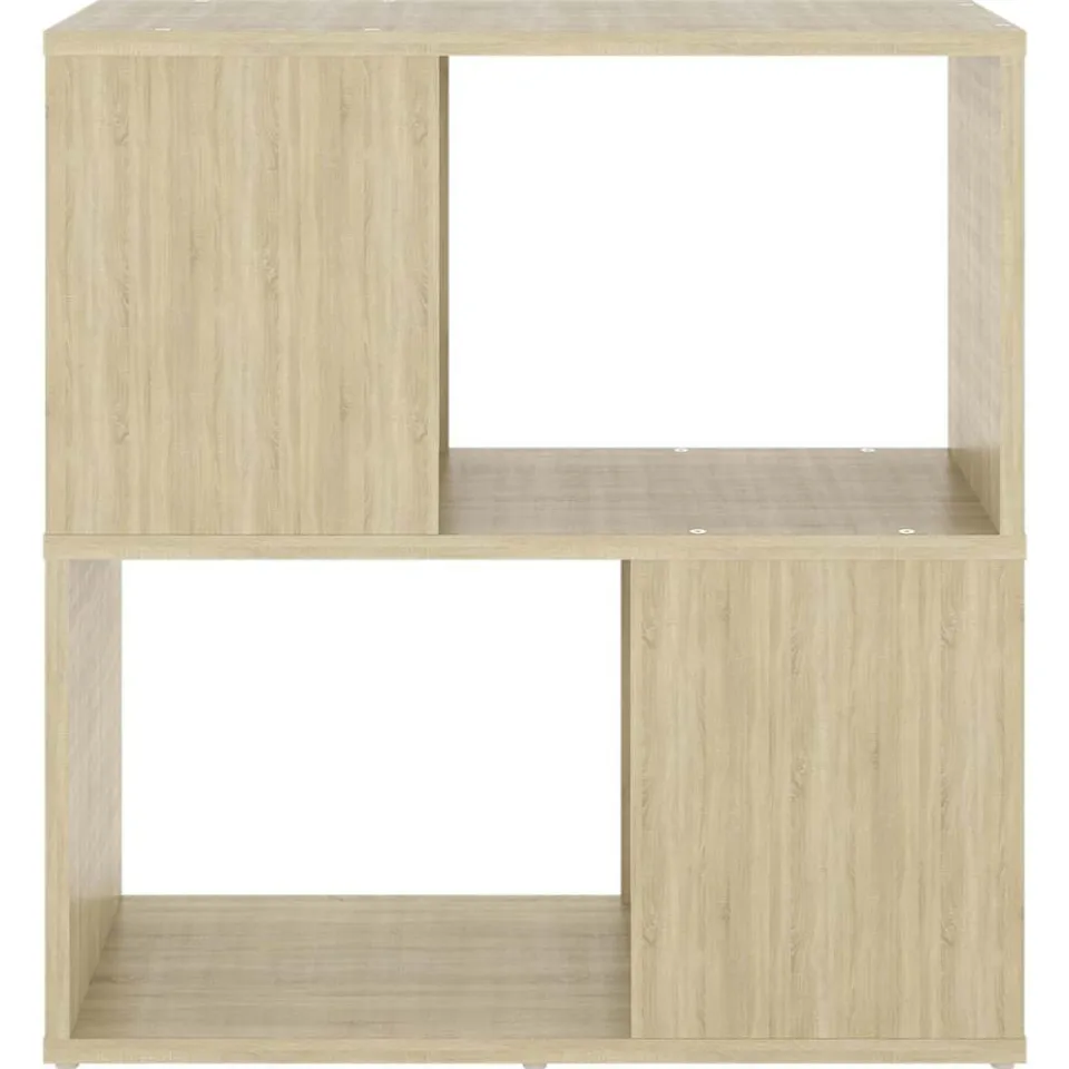 vidaXL Boekenkast 60x24x63 cm bewerkt hout sonoma eikenkleurig, foto 4