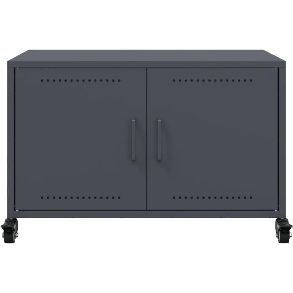 vidaXL Tv-meubel 68x39x43,5 cm staal antracietkleurig, foto 4