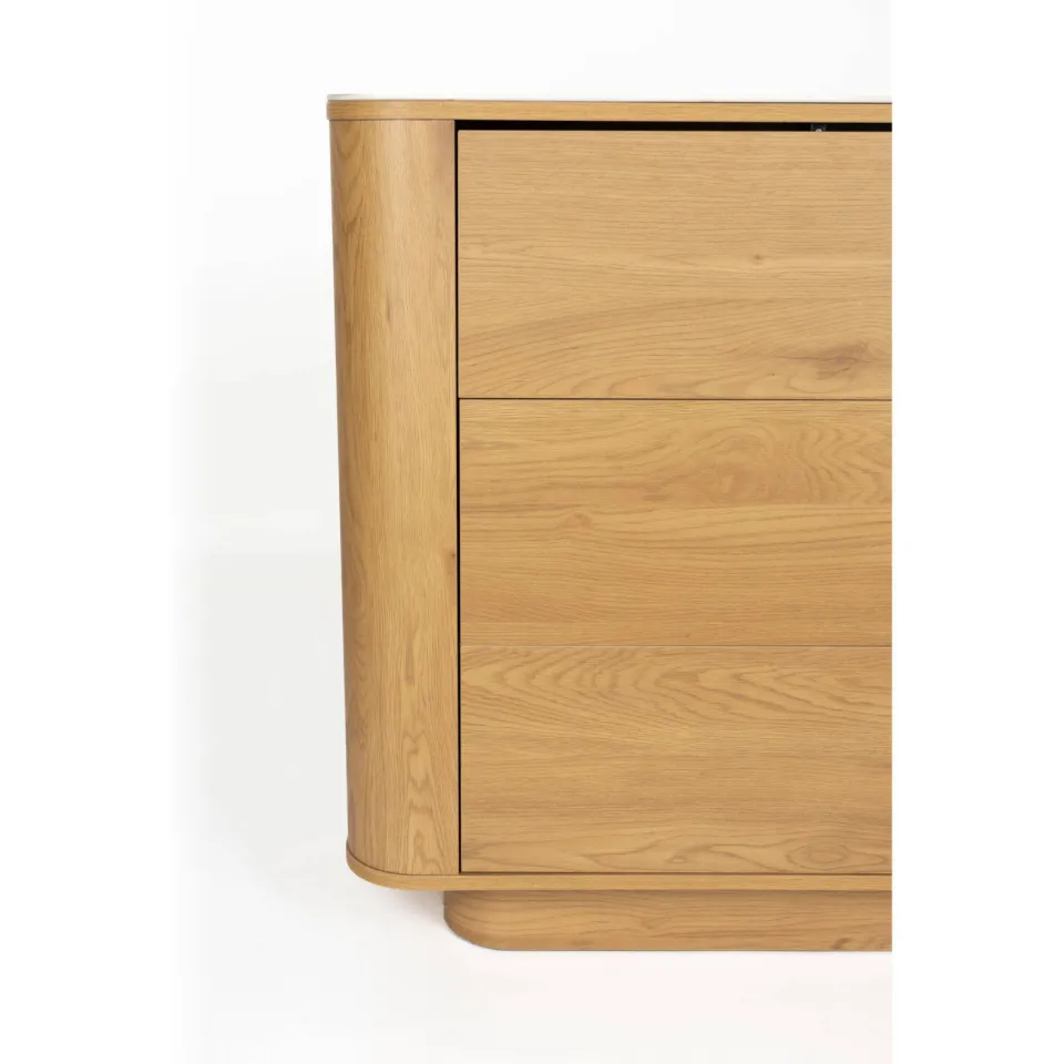Housecraft Living Almira Ladekast Hout/ Marmerlook Naturel, foto 6