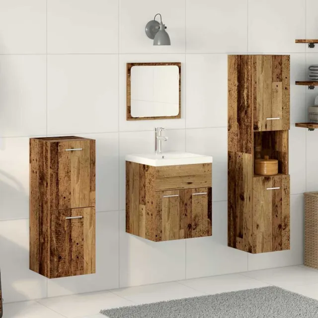 vidaXL Badkamermeubelset 5 st Oudhout 41 x 38,5 x 46 cm Bewerkt hout bruin, foto 2