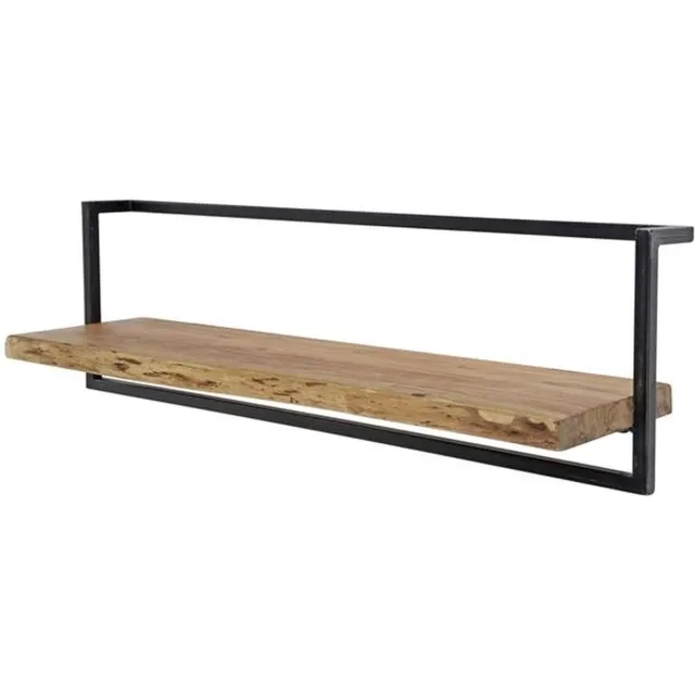 Dimehouse DH Interior Wandplank Massief Acacia hout - diverse afmetingen - Aberdeen 100 x 25 x 30 cm - Hout - Massief acacia - Industrieel - 100 x 25 x 30 cm