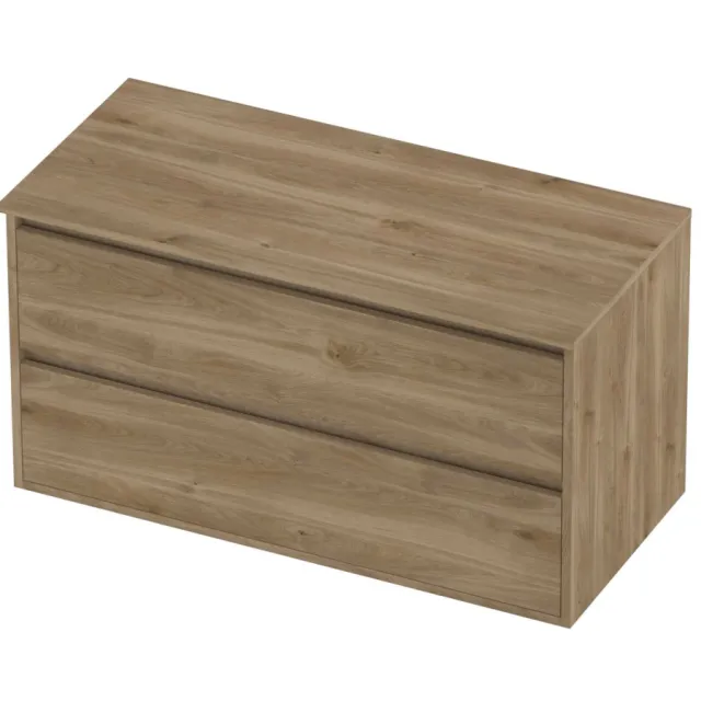 Proline Deck Badmeubelset Greeploos Symmetrisch Kader 100x46x54 cm Cider Oak Eiken