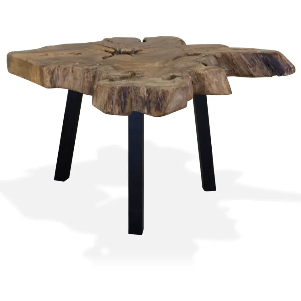 vidaXL Salontafel 80x70x38 cm echt teakhout bruin, foto 2