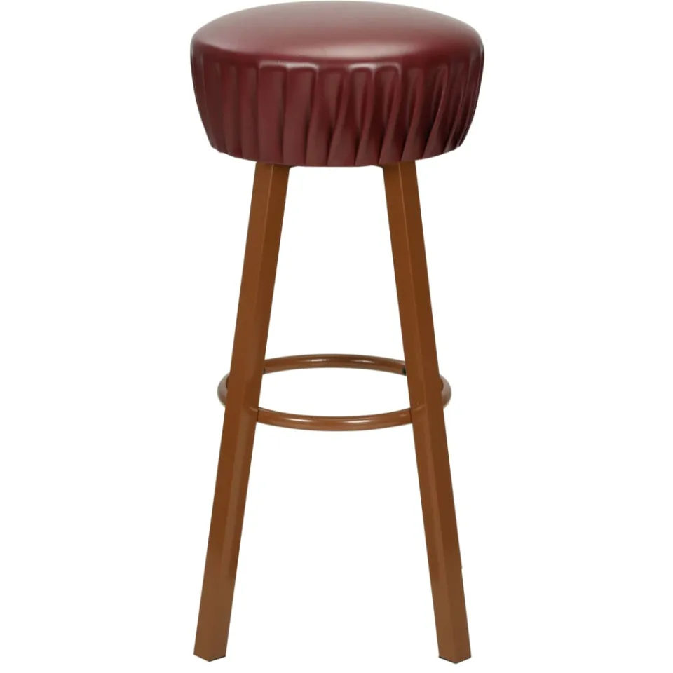 vidaXL Barstoelen 2 st kunstleer bruin, foto 3
