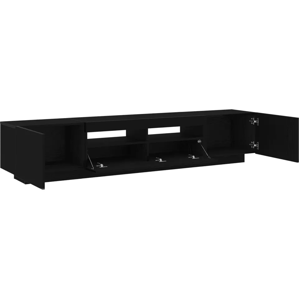 vidaXL Tv-meubelset 2 st Zwart Bewerkt hout, foto 4